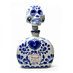 Los-Azulejos-Skelly-Talavera-Head-Anejo-Tequila