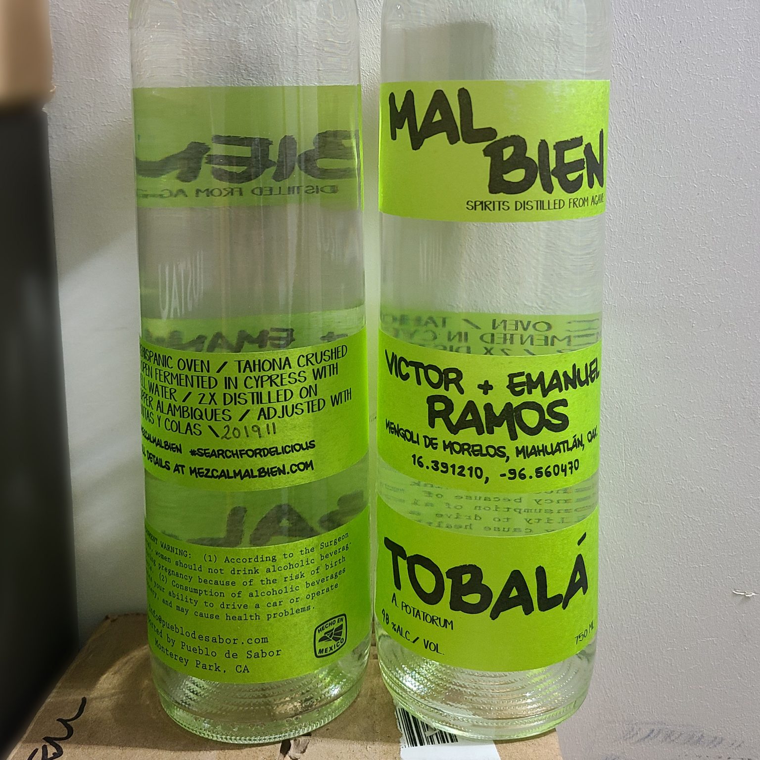 Mezcal Mal Bien Rare Tobala batch 2019 Fall Edition