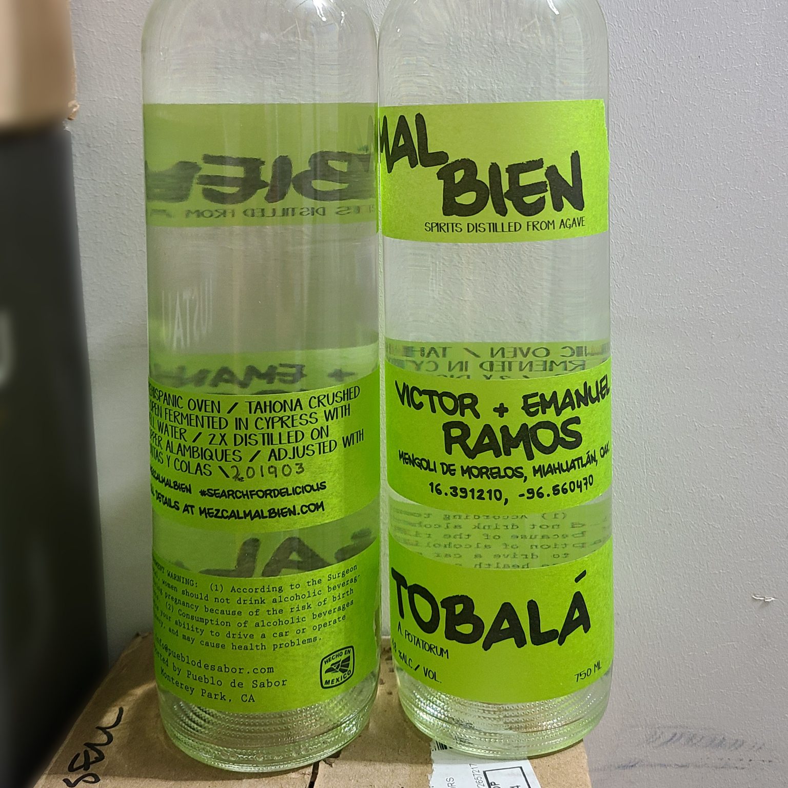 Mezcal Mal Bien Rare Tobala batch 2019 Winter Edition